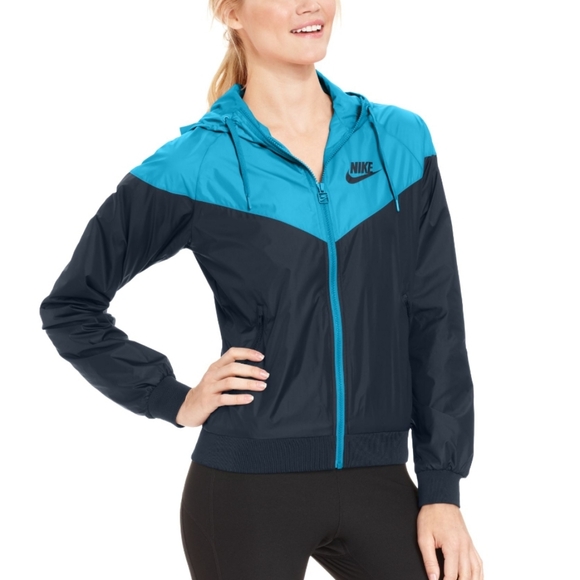 Nike Color Block windbreaker windrunner hooded xs - Picture 1 of 7